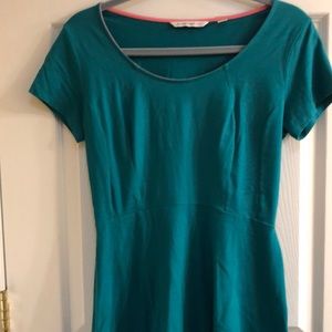 Isaac Mizrahi Live cotton and spandex peplum top.